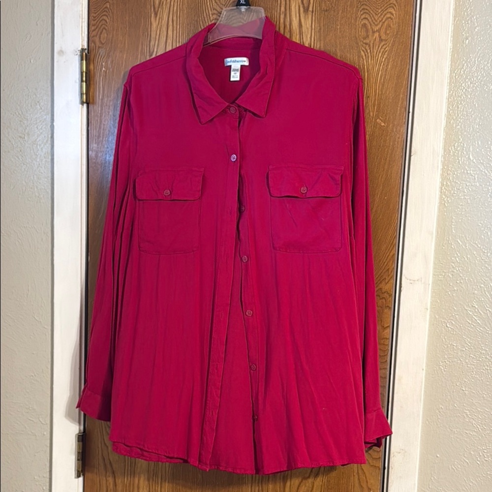 Croft & Barrow Vibrant Red Blouse